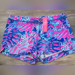 Lilly Pulitzer Bright Tropical Shorts Brand New With Tags Womens Size 12